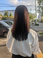 ロエネ(LOENE) ［佐々木］インナーカラー×チェリーレッド