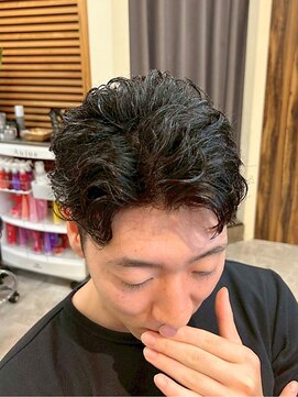 ヘアリゾート粋 ティガ 池袋店(tiga) メンズショート/ナチュラル/センターパート/ニュアンスパーマ