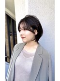 ミニウルフレイヤーカット顔周りカット前髪カットショート/大宮