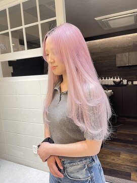 髪屋 紬 ピンクカラー/ピンクベージュ/ラベンダーピンク/髪質改善