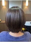 大人可愛いヘルシーショートスタイル30代40代50代ボブ