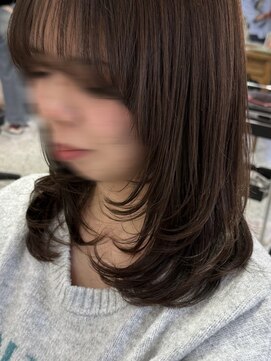 サンバイセライロ 千葉(SAN. by celilo) ミディアムレイヤー*寒色ブラウン/千葉駅/MINA