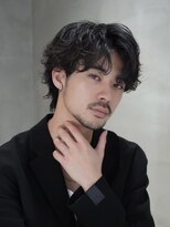 バイフィフス 原宿/表参道(by fifth) センターパートシャドウパーマルーズパーマ大人メンズヘア