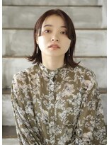 ヘアデザイン プティパ(Hair Design petit-pas) 切りっぱなしボブ×ナチュラルブラウン