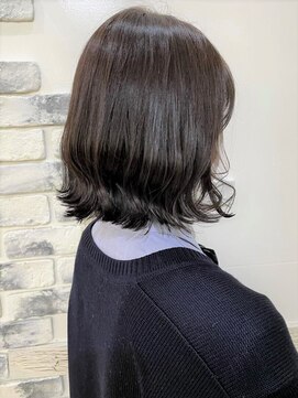 アニー 松戸(ANNI) ホワイトグレージュ/ミニウルフ/デジタルパーマ/チェリーブラウ