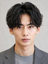 メンズフィール 南森町(MENS FEEL)&nbsp;＊刈り上げセンターパート/波巻きツイストスパイラル/南森町