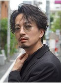センターパートニュアンススパイラル