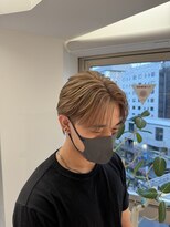 ビビディ バビディ ブー 河原町三条店(Bibbidi.bobbidi.boo)&nbsp;▽ブリーチ1回ミルクティーベージュ/メンズショート