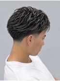 メンズパーマニュアンスセンターパート