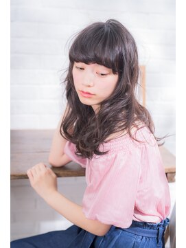 ミエル ヘア 新宿(miel hair) ゆるふわロブアッシュ【新宿】