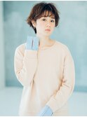 外ハネショートボブ