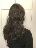 ロングフラッフィーリッジパーマ【dimanche自由が丘】