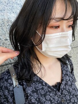 イオエ(ioe) 黒髪/ボブルフ/ネビージュ/小顔/ワンレン/髪質改善/グレージュ