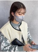 秋色ブラウンボブ