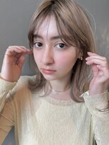 パーク(PARK)&nbsp;【PARK】抜け感シアベージュ×外ハネミディ