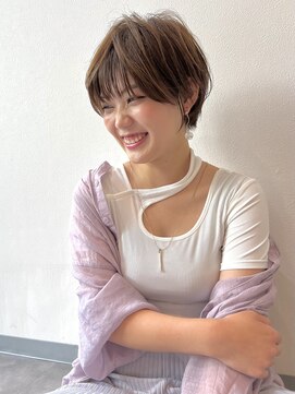 ジアン バイ ミルボン NU茶屋町+(GIEN by milbon) 小顔/愛されショートボブ/大人ガーリー/ニュアンスカラー/