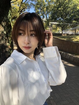 アンジュ ヘアー(Ange hair) 外ハネ　レイヤースタイル