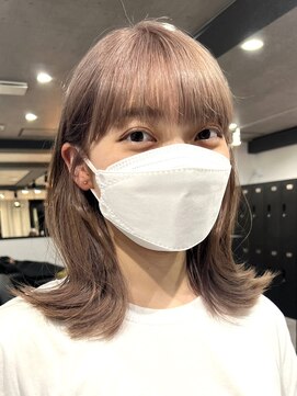 ムク 横浜店(muku) ミルクティーベージュダブルカラーケアブリーチインナーカラー