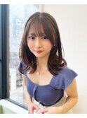 大人可愛い20代30代40代小顔くびれヘア×ブラウン（徳永）3