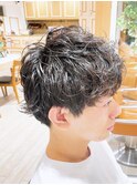 ナチュラルレイヤーマッシュパーマ♪