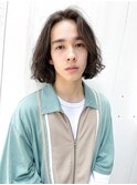 メンズミディアム/裾パーマ/ニュアンスパーマ・・YOSHIBA