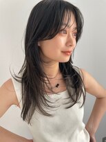 フィルムス 田町芝浦(FILMS) デジタルパーマレイヤーカット顔周り前髪ショートボブ/田町