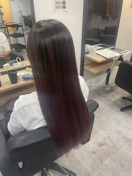 ラフ 難波店(LAFF) #黒髪#ボブルフ#ネビージュ#小顔#ワンレン