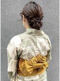 浴衣着付けヘアセット　スッキリアップスタイル