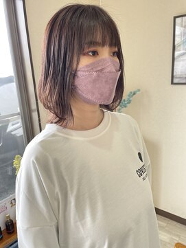 ルフテ(LOFTE) パープルカラー×くびれボブ☆