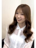 レイヤーパーマ コテ巻き風パーマ 韓国風パーマ
