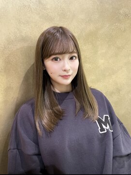 ガルボヘアー 桟橋店(garbo hair) オイルカラー　ミディアム　カラー　ストレート