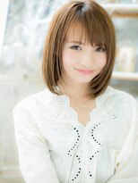 モッズヘア 越谷(mod's hair) 透明感斜めバング切りっぱなし艶感ストレートc6越谷20代30代40代