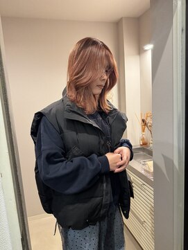 チャプター 問屋町(chapter) ケアブリーチオレンジベージュカラーレイヤーカット韓国ヘア