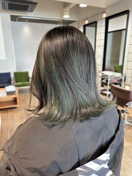 クリアー オブ ヘアー 藤が丘店(clear OF HAIR) インナーグリーン