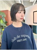 イメチェン/ホワイトブロンド/外ハネボブ/美髪/栄/矢場町c75