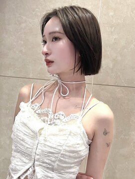 リアン バイ キートス(Lien by kiitos) タッセルボブ×オリーブベージュ