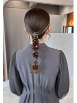 ロンド ボーイ 表参道(Lond BOY)&nbsp;イメチェン外ハネボブ美髪ワイドバングミディアムレイヤーカット