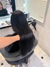 カット+ストレートパーマ(縮毛矯正)+炭酸泉Spa【￥13750】
