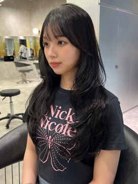 シティ(CITY) レイヤーカット　韓国ヘア　顔周りカット