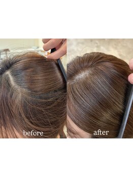 【明治神宮前駅2分】大人女性に人気の髪や頭皮に優しい薬剤を使用◎ダメージレス×透明感のあるカラーを☆