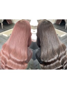 髪と目元の同時施術可能！マンツーマン施術で癒しの時間が◎一人ひとりに似合うトレンドヘアをご提案♪