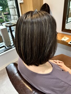 ストップレディー(stop lady) グレージュハイライト 白髪ぼかし