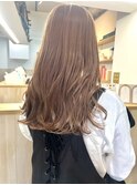 ミルクティーベージュ　ブラウン　ブリーチ　ケアブリーチ