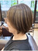 30代40代50代ひし形エアリーショートボブ【池袋/ボブ/ショート】
