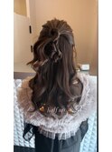 ハーフアップ