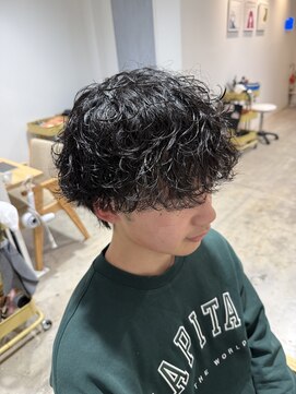 シャドウパーマ メンズパーマ マッシュ メンズカット