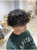 シャドウパーマ メンズパーマ マッシュ メンズカット