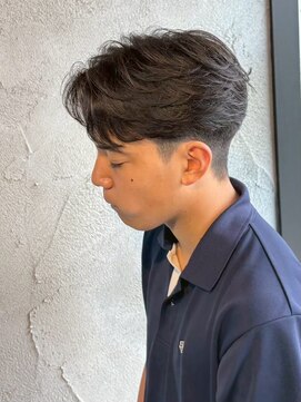 ニアウ 高崎店(Niau) MEN’S HAIR/サーフカール/刈り上げセンターパート/群馬高崎