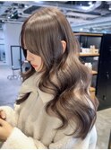 韓国ヘアロング似合わせカット顔周りレイヤー_ba578452