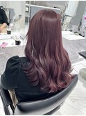 ケアブリーチ　ダブルカラー　ピンク　ラベンダーピンク